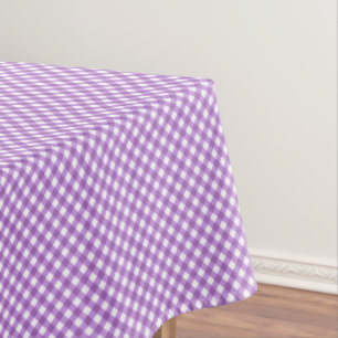 Mantel CHEX 15-PASTEL TABLECLOTH PURPLE-COTTON 60x84in