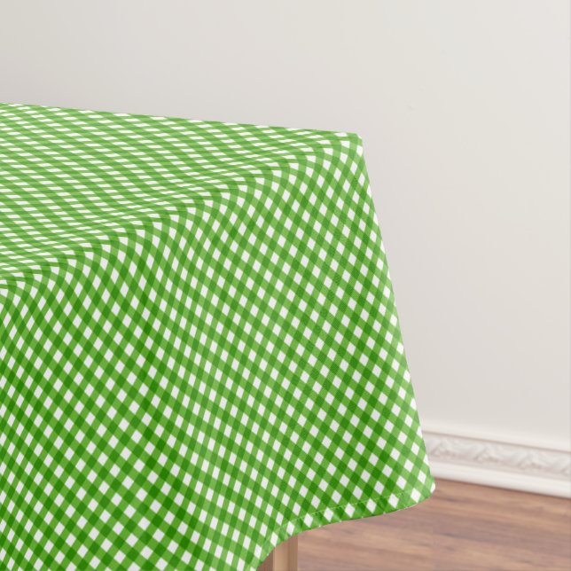 Mantel CHEX TABLECLOTH 2-VERDE-COTTON 52x70in (In Situ)