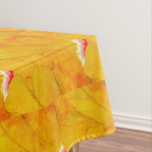 Mantel Chic Aplastante Albaricoque Floral Abstracto