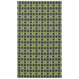 Mantel Chic Citrus Neon Verde Patrón Negro