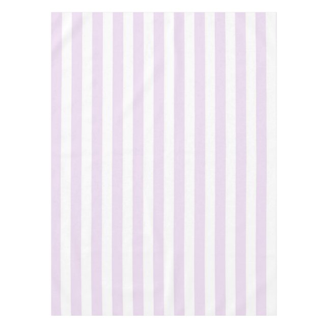 Mantel Chic Nautical Pastel Purple Stripes Spring Summer  (Anverso)