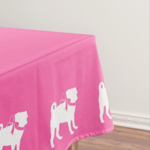 Mantel Chica de Baby Shower pug Dog Pink with Bow