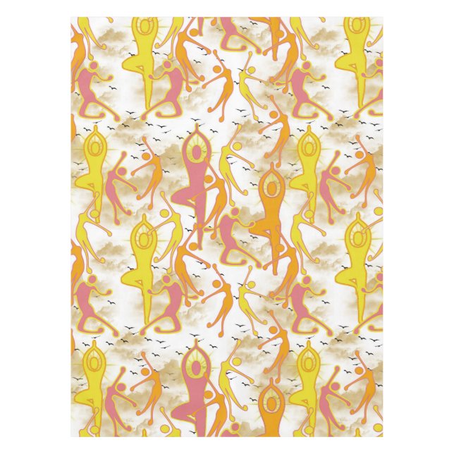 Mantel Chicas de Yoga Feliz Baile (Anverso)