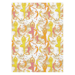 Mantel Chicas Felices de Yoga Bailando 