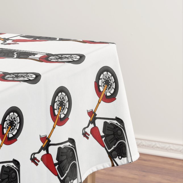 Mantel Chopper style motorcycle illustration (In Situ)