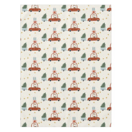 Mantel Christmas Holiday Table Cloth Animal Illustration
