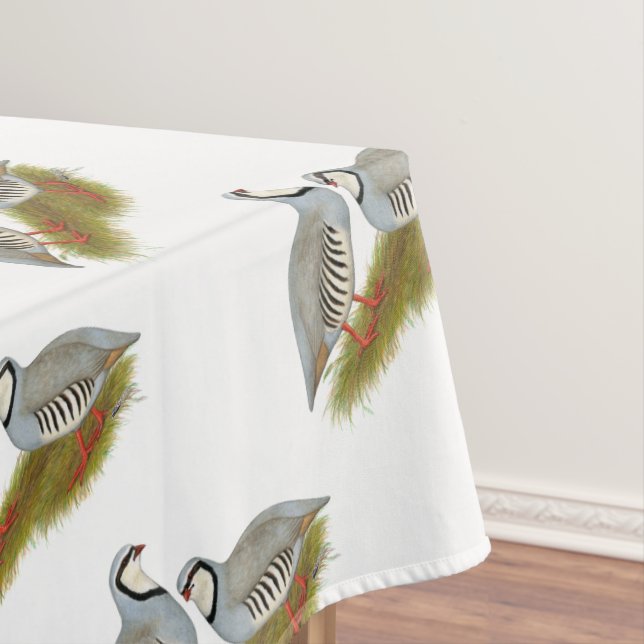 Mantel Chukar Partridge Pair (In Situ)