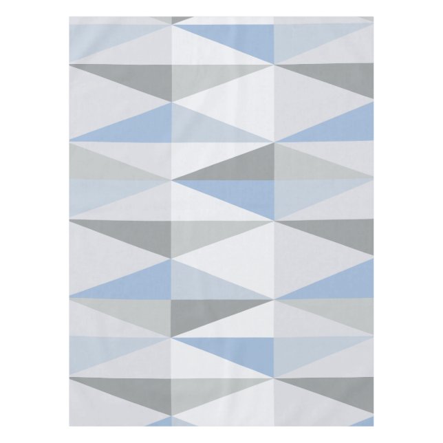 Mantel Cielo azul de Triángulos modernos de MidCentury (Anverso)