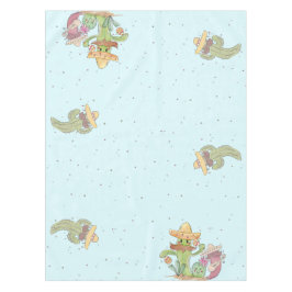 Mantel Cinco de Mayo cantando cactus y pimienta mariachis