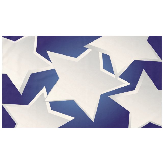 Mantel Cinco estrellas blancas (Frente (Horizontal))