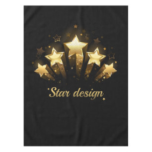 Mantel Cinco estrellas de oro en negro