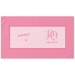 Mantel ¡Cincuenta y cinco! Bandas con marco rosado person