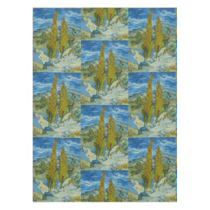 Mantel Cipreses de Van Gogh - Cielo Azul Giratorio Arte