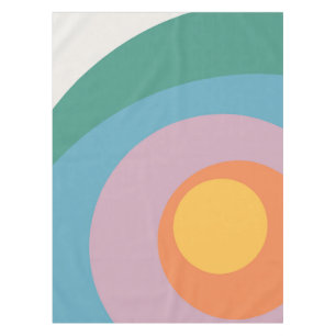 Mantel círculos de estilo retro multicolor