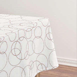 Mantel Círculos de Ornamentos de Navidad
