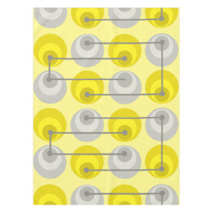 Mantel Círculos del Siglo Medio Gris Amarillo