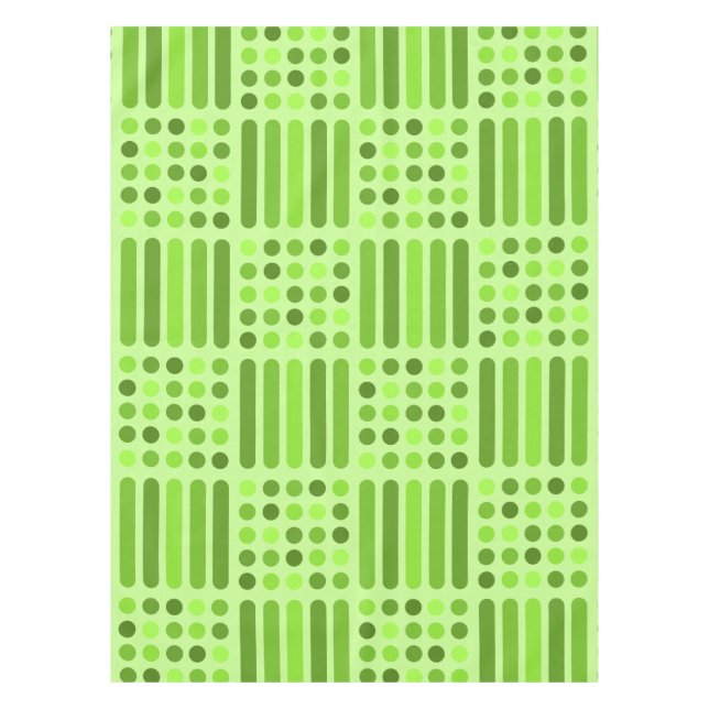 Mantel Círculos Modernos De Mediados Del Siglo (Anverso)