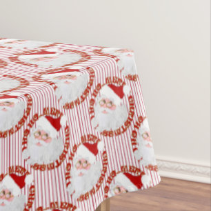 Mantel Círculos Santa Face, franjas rojas-TABLECLOTH 60x1