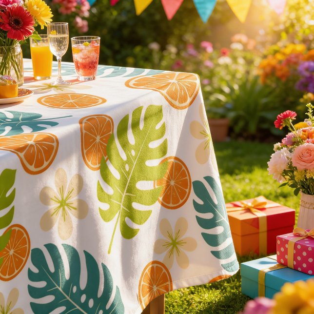 Mantel Cítrico Tropical (Citrus Tropical Tablecloth)