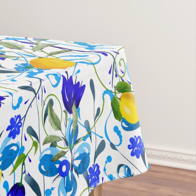 Mantel Cítricos de verano, limones, Mediterráneo floral  (In Situ)