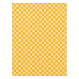 Mantel Citrus cream checkered board pattern