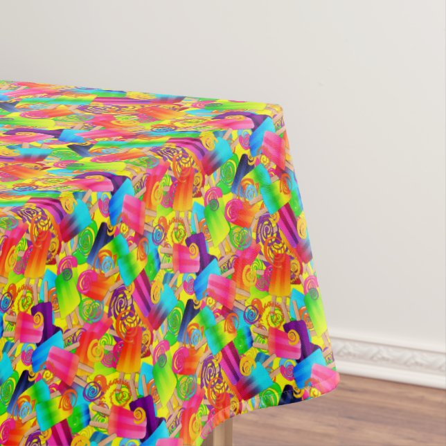 Mantel CKS-Popsicle Swirls,TABLECLOTH DE ALGODÓN amarillo (In Situ)