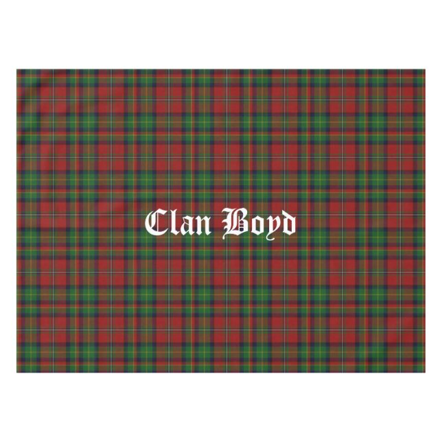 Mantel Clan Boyd Tartan Tablecloth (Frente (Horizontal))