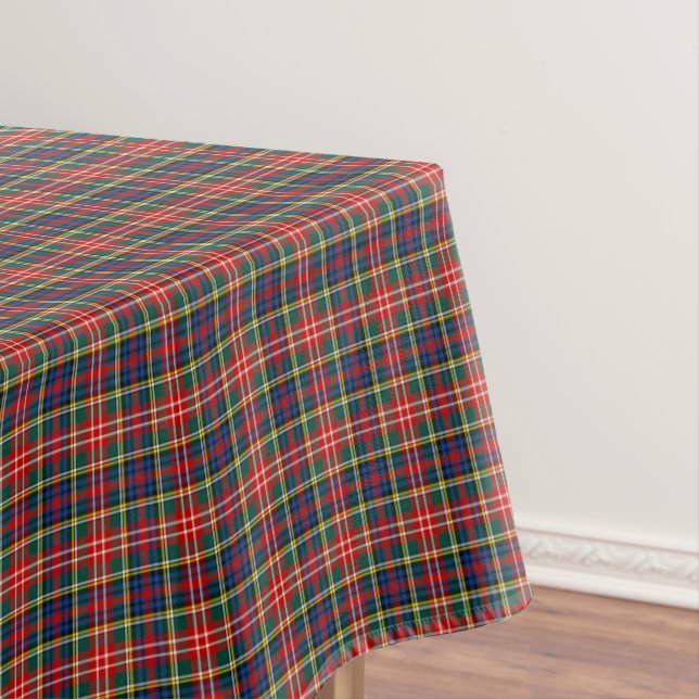 Mantel Clan Christie Multicolored Scottish Tartan (In Situ)