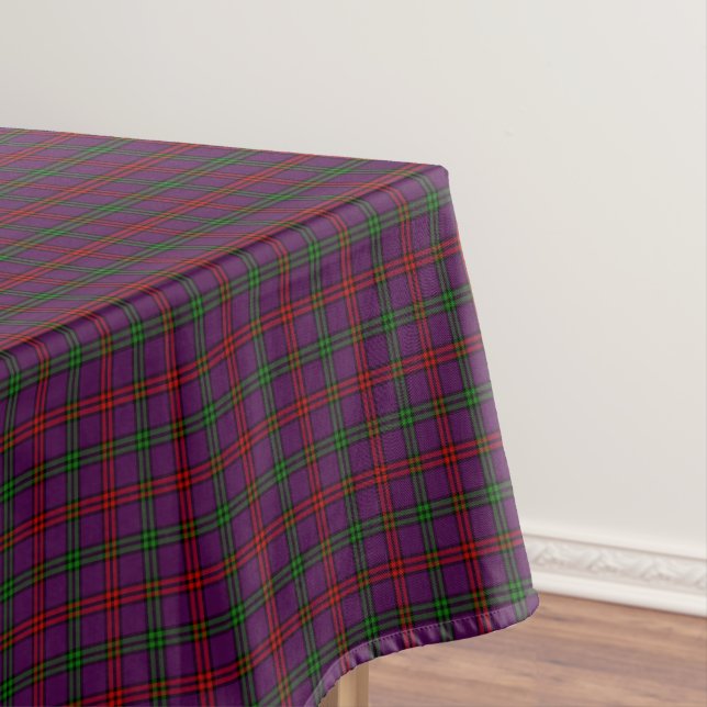 Mantel Clan de Purple Plaid Montgomery Tartán (In Situ)
