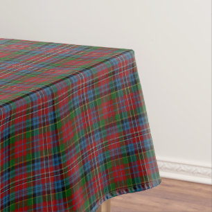 Mantel Clan escocés Kidd Rojo Verde Azul Tartán