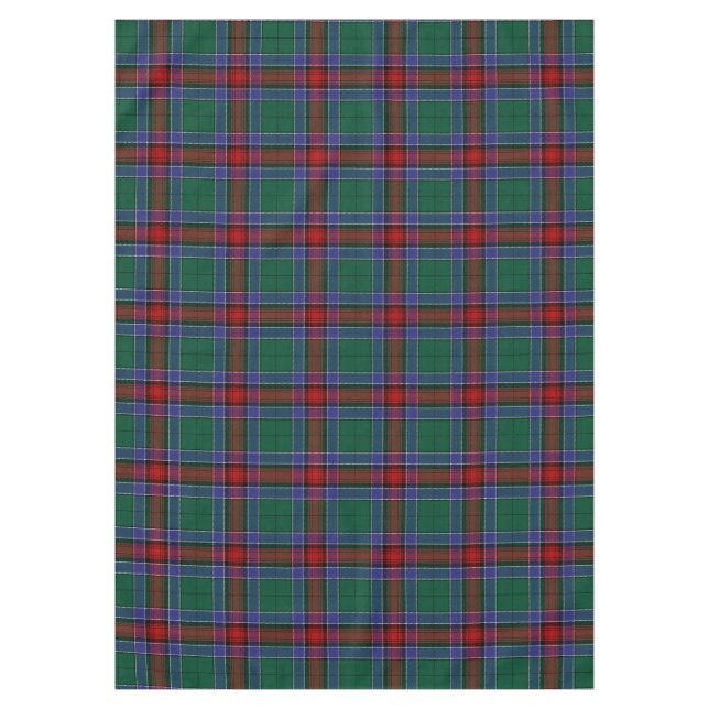 Mantel Clan Jardine Vestido Tartán Plaid (Anverso)