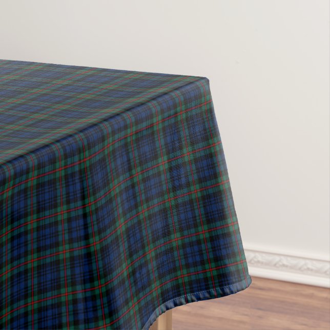 Mantel Clan MacKinlay Azul oscuro y escocés verde Tartán (In Situ)
