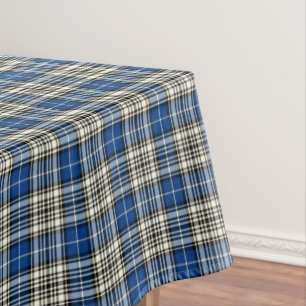 Mantel Clan Napier Blue, Black and White Scottish
