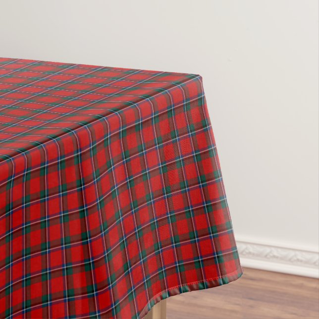 Mantel Clan Sinclair Bright Red Scottish Tartán (In Situ)