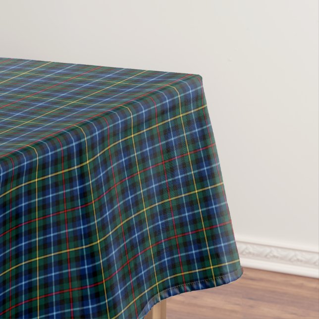 Mantel Clan Smith Royal Blue y Green Scottish Tartán (In Situ)