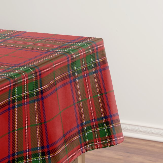 Mantel Clan Stewart Royal Scottish Tartán Plaid Pattern (In Situ)