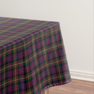 Mantel Clan tartán escocés azul marino y rojo de Carneg