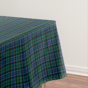 Mantel Clan tartán escocés azul y verde de Graham
