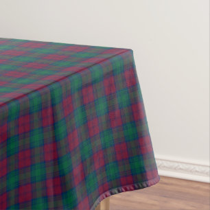Mantel Clan tartán escocés marrón y verde de Lindsay
