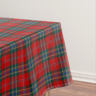 Mantel Clan tartán escocés rojo, azul y verde de MacLea