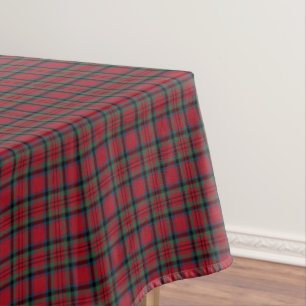 Mantel Clan tartán escocés rojo, verde, y azul de MacDu