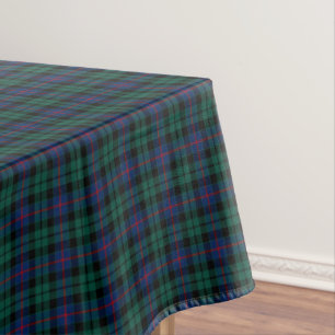 Mantel Clan tartán escocés verde y azul de Morrison