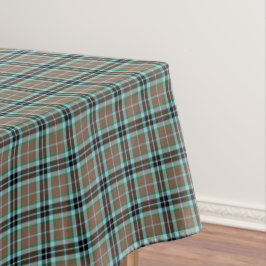 Mantel Clan Thompson Brown y Blue Hunting Tartán