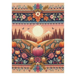 Mantel Clásica Fair Isle Fall/Otoño