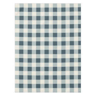 Mantel Clásico Blue Farmhouse Gingham Style