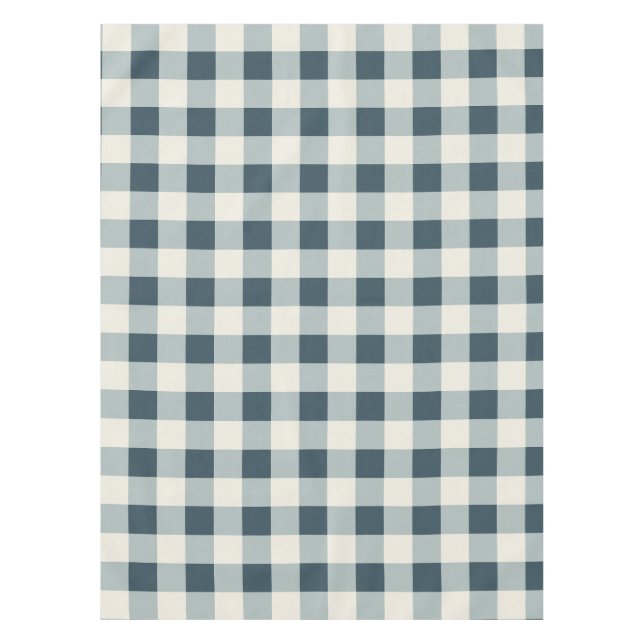 Mantel Clásico Blue Farmhouse Gingham Style (Anverso)