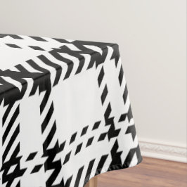 Mantel Clásico Cuadro Negro y Blanco