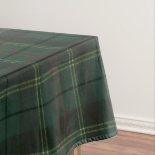 Mantel Clásico Plaid Verde de Navidad