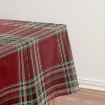 Clásico Tartán de Cuadros Rojo Verde Texturizado V