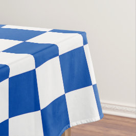 Mantel Classic cobalt blue checkerboard